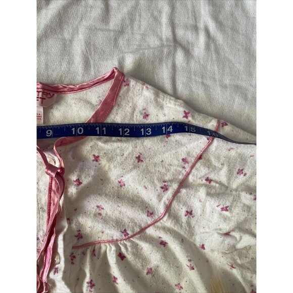Vintage Country Craft Floral Cotton Nightgown With Pink Accents Long Sleeve Size - Picture 6 of 10